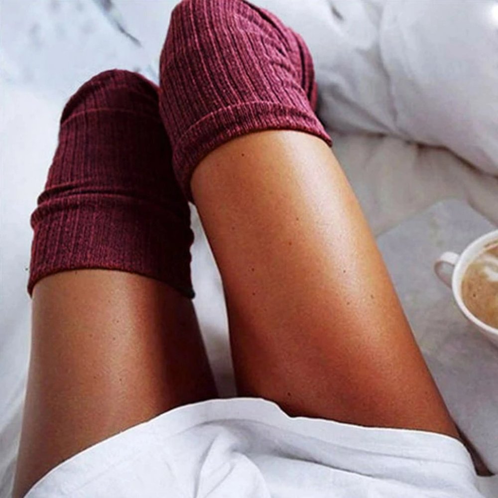 Socks Bundle Of 4 New Thigh Over The Knee Knit Long Socks